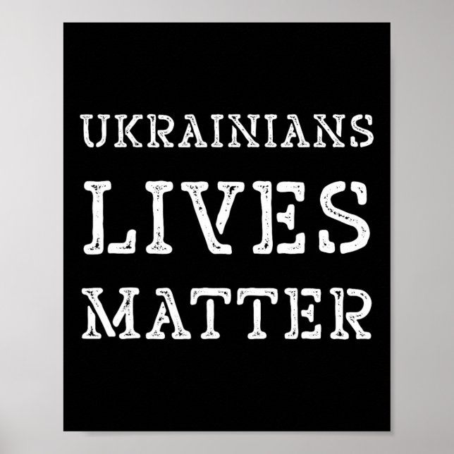 Ukrainianisches Leben Problem T-Shirt Rette Ukrain Poster (Vorne)