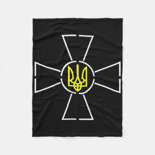 Ukrainianisches Wappen T-Shirt Präsident Zelensky Fleecedecke