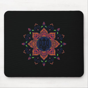 Ukrainisch Amerikanisch Vintage Tryzub Unterstütze Mousepad