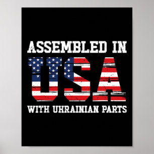 Ukrainisch-amerikanischer Patriot, in den USA gewa Poster