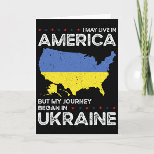 Ukrainisch-amerikanischer Patriot USA Ukraine US-F Karte