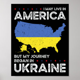 Ukrainisch-amerikanischer Patriot USA Ukrainische Poster