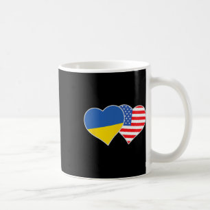 Ukrainisch Amerikanisches Herz Liebe Ukraine USA-F Kaffeetasse