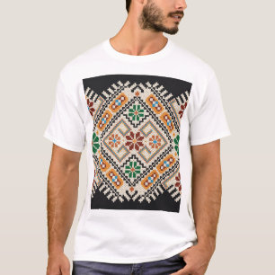 Ukrainisch Cross-Stitch: Ethnisch handgefertigte M T-Shirt
