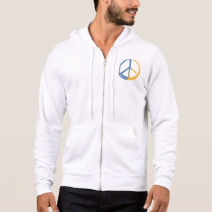 Ukrainisch - PEACE Symbol Blauer Gelber Ukraine Kr Hoodie