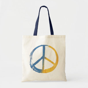 Ukrainisch - PEACE Symbol Blauer Gelber Ukraine Kr Tragetasche