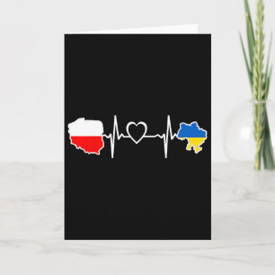 Ukrainisch polnische Flagge - Ukraine Polen Herzsc Karte