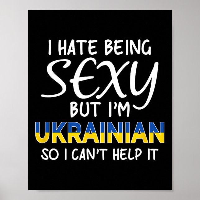 Ukrainisch Sein Lustiges Ukraine  Poster (Vorne)