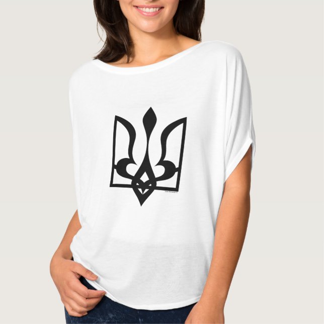 Ukrainisch Tryzub T-Shirt (Vorderseite)