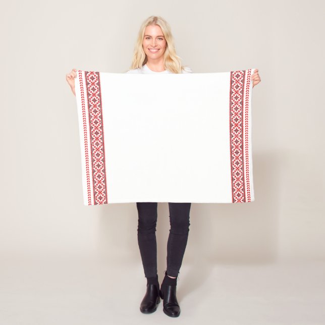 Ukrainisch Vyshyvanka bestickt Blanket Fleecedecke (Beispiel)