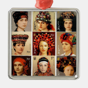 Ukrainische Adressen Ornament Aus Metall