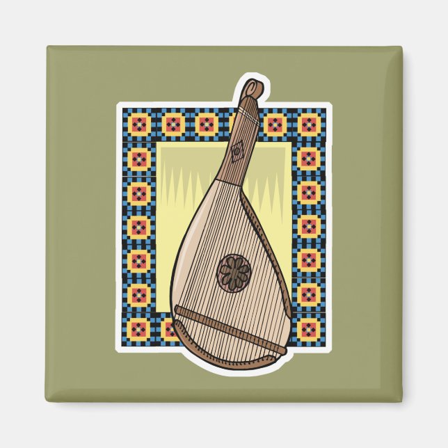 ukrainische Bandura Magnet (Vorne)