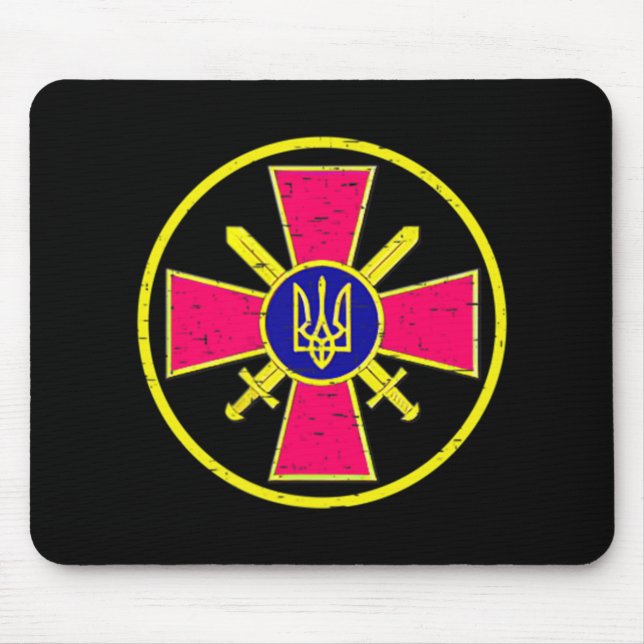 UKRAINISCHE BODENKRÄFTE EMBLEM UKRAINE ARMY ARMEY MOUSEPAD (Vorne)