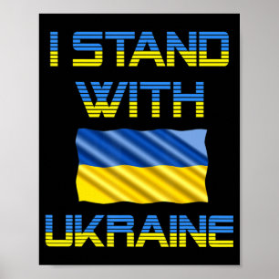 ukrainische Dreifaltigkeit ukrainische Flagge ukra Poster