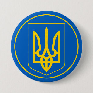 ukrainische Emblem-Taste Button