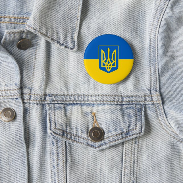 Ukrainische Flag Button (Beispiel)