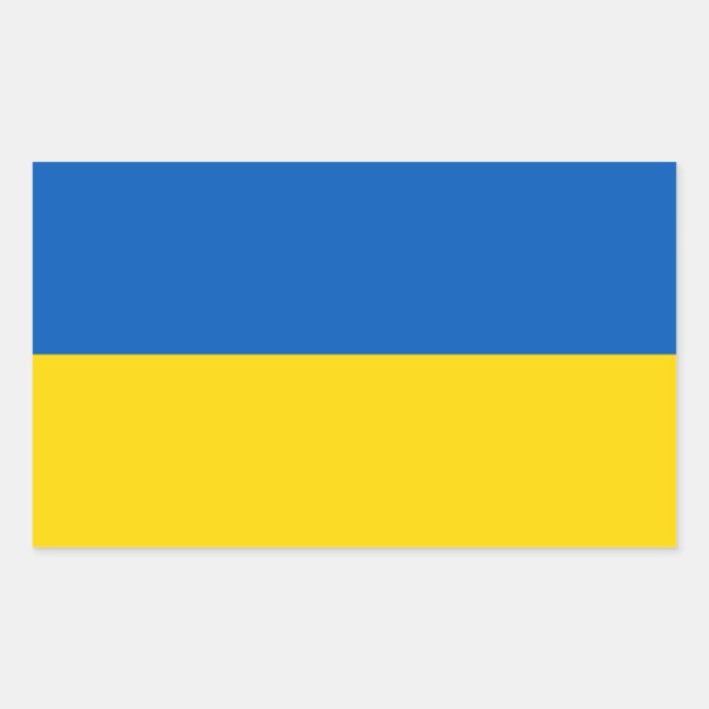 Ukrainische Flagge Aufkleber (Vorderseite)