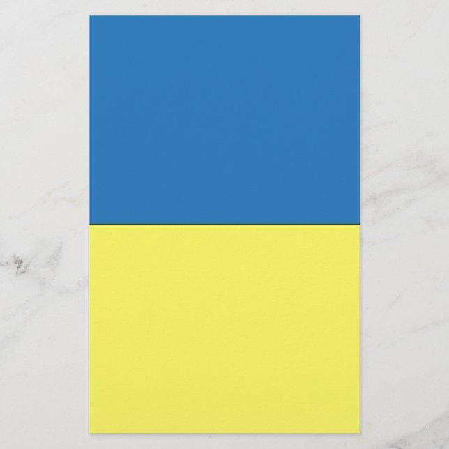 ukrainische Flagge Briefpapier (Vorderseite)
