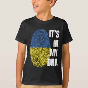 Ukrainische Flagge DNA-Fingerabdruck Ukraine T-Shirt
