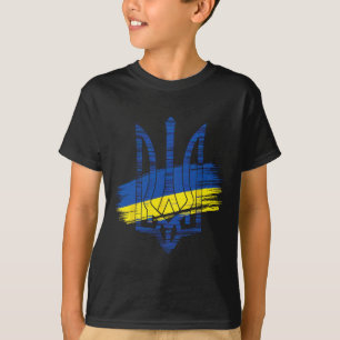 Ukrainische Flagge Dreizack Patriotismus Ukrainisc T-Shirt