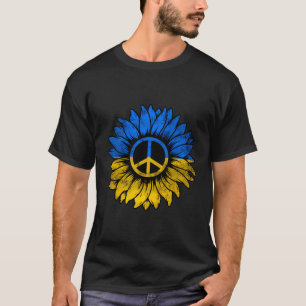 Ukrainische Flagge Flaggenschlange Sonnenblume T-Shirt