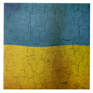 Ukrainische Flagge Fliese