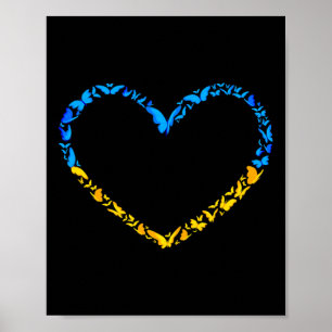 Ukrainische Flagge Frieden Ukraine-Flagge Schmette Poster