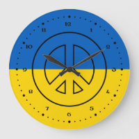 Ukrainische Flagge Friedenszeichen