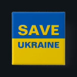 ukrainische Flagge gerettet Button<br><div class="desc">ukrainische Flagge gerettet</div>