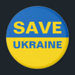ukrainische Flagge gerettet Magnet<br><div class="desc">ukrainische Flagge gerettet</div>