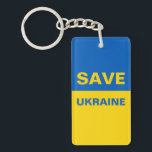 ukrainische Flagge gerettet Schlüsselanhänger<br><div class="desc">ukrainische Flagge gerettet</div>