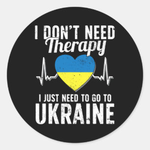 Ukrainische Flagge I Ukraine-Flagge I Urlaub Ukrai Runder Aufkleber
