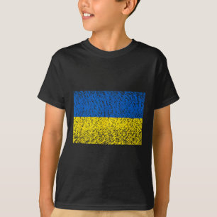 Ukrainische Flagge in Blau-Gelb, patriotische Unte T-Shirt