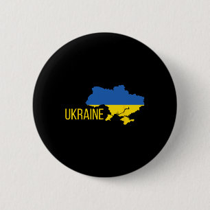 Ukrainische Flagge Karte Liebe Unterstütze Ukraine Button
