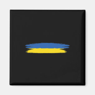 Ukrainische Flagge mit den Farben Blau und Gelb Ke Magnet