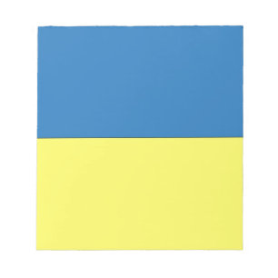 ukrainische Flagge Notizblock