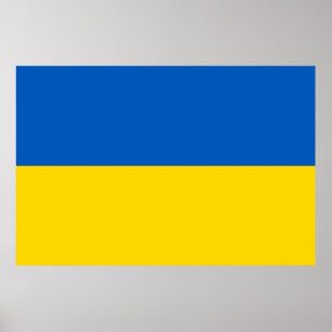 Ukrainische Flagge.  Poster