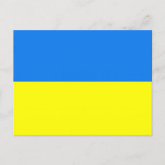 ukrainische Flagge Postkarte