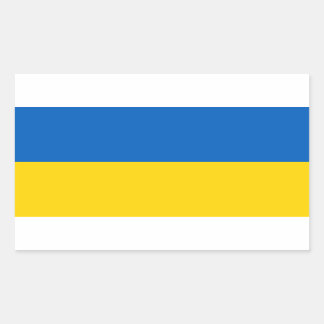 ukrainische Flagge Rechteckiger Aufkleber