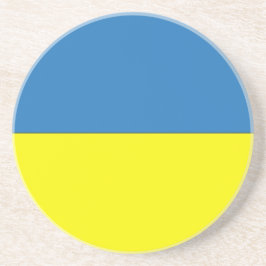 ukrainische Flagge Sandstein Untersetzer