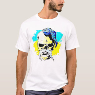 Ukrainische Flagge Schädelkosack perfekt für die U T-Shirt
