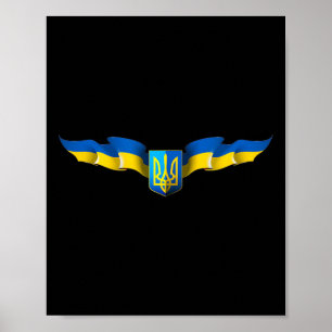 Ukrainische Flagge Stolz Ukraine Poster