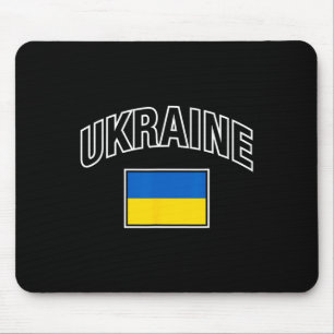 Ukrainische Flagge stolzer Ukrainer Mousepad