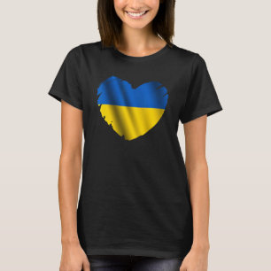 ukrainische Flagge über die Form der ukrainischen  T-Shirt