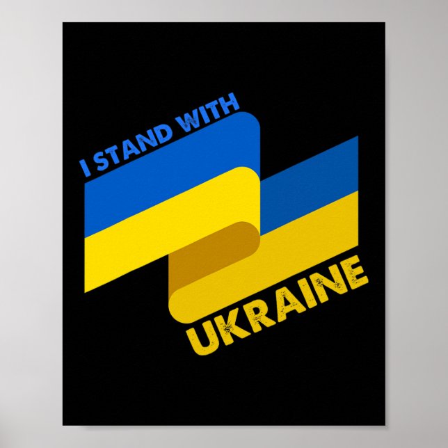 Ukrainische Flagge Ukraine 6  Poster (Vorne)