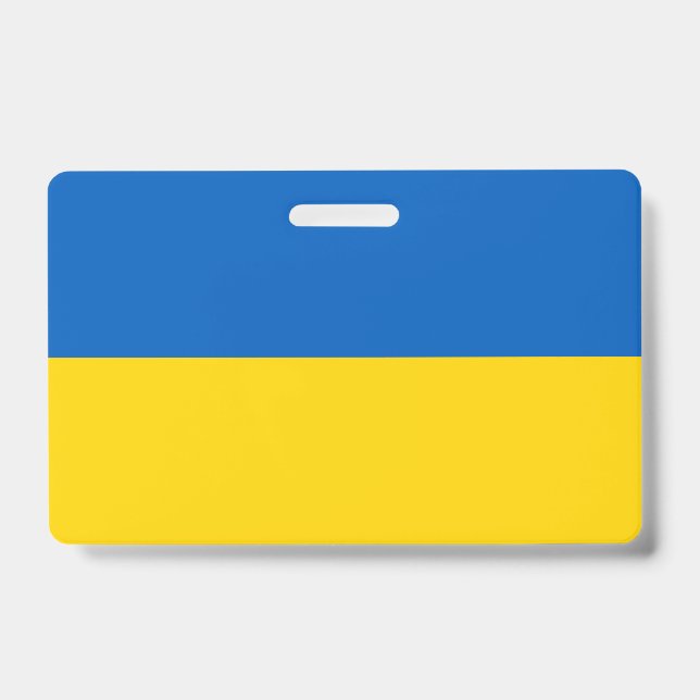 Ukrainische Flagge (Ukraine) Ausweis (Vorderseite)