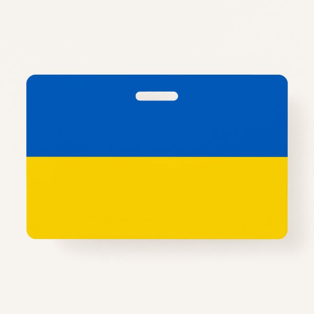 Ukrainische Flagge (Ukraine) Ausweis (Vorderseite)