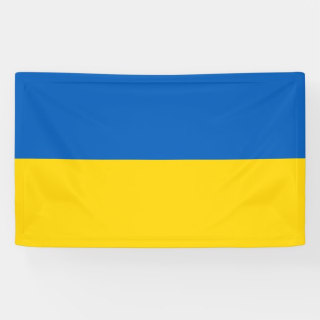 Ukrainische Flagge (Ukraine) Banner (Horizontal)