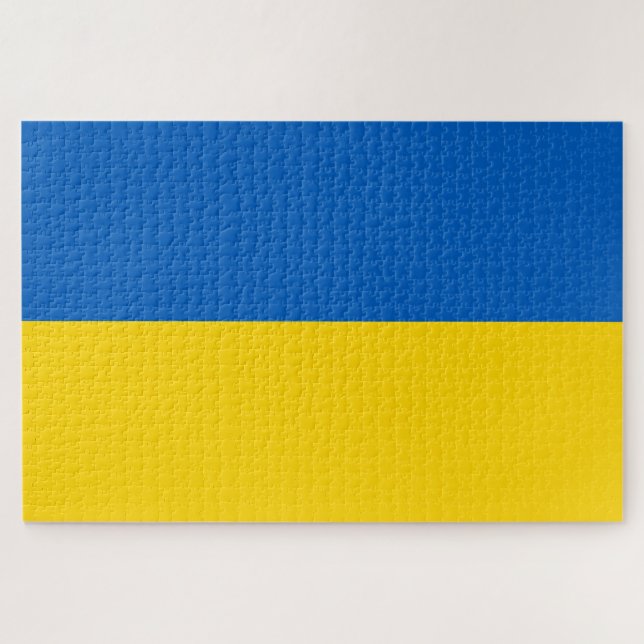 Ukrainische Flagge (Ukraine) Jigsaw Puzzle (Horizontal)
