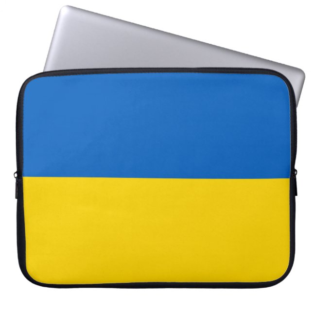 Ukrainische Flagge (Ukraine) Laptopschutzhülle (Vorderseite)